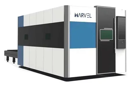 Large single table high power fiber laser cutting machine for thick plate